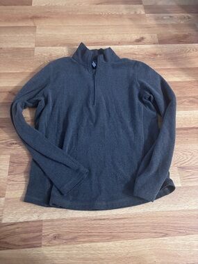 Kids Quarter-Zip Sweater - Charcoal Gray